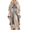 Madonna di Lourdes in legno dipinta