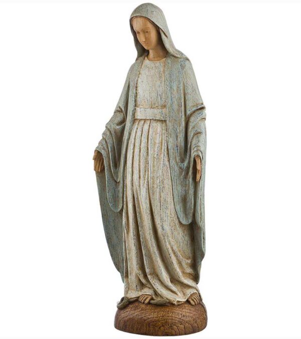 Statua Nostra Signora de la Rue du Bac - veste azzurra - Atelier d'Art de Bethleem