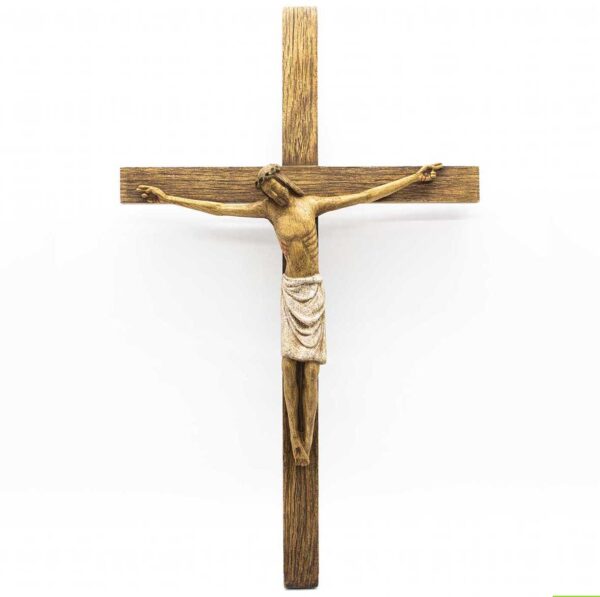 Crocifisso Cristo Renano - 42 cm - bianco - Atelier d'art de Bethleem