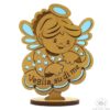 Statua angelo custode "Veglia su di me" legno ulivo - Sorelle Clarisse - Monastero Immacolata Concezione - Albano Laziale